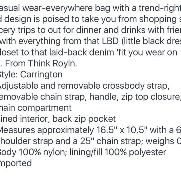 THINK ROYLN CARRINGTON CROSS BODY - Picture 3 of 3